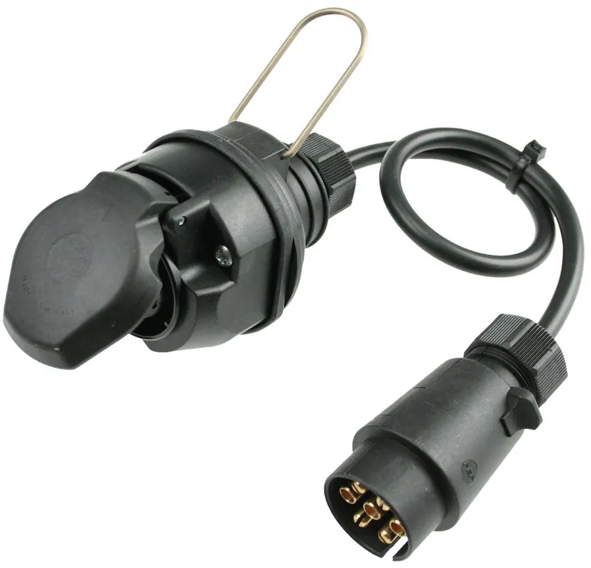 Schwabe 60468 Câble adaptateur de camping IP44 7 broches véhicule à 13 broches remorque 0,6m