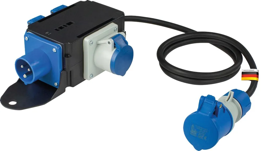 Schwabe 60497 Camping CEE Powerlight Distributeur de courant H07RN-F 3G2.5 IP44 1.5m