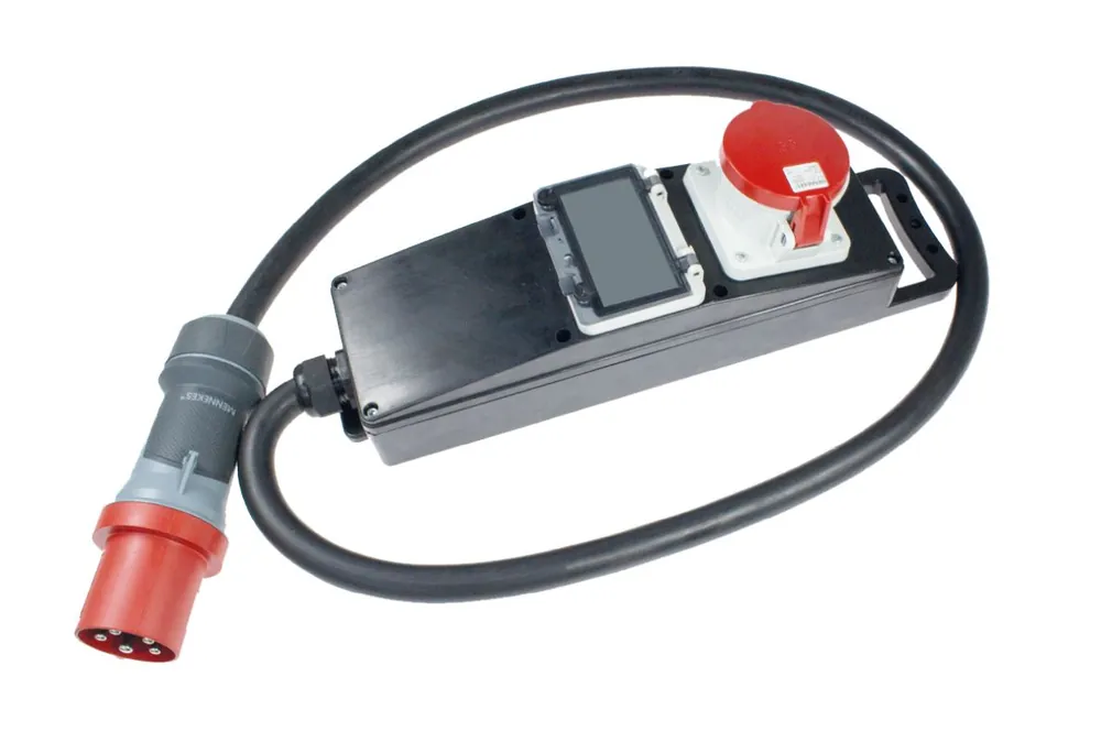 Schwabe 60874 CEE MIXO Compteur de consommation d‘énergie 400V/63A IP44 H07RN-F 5G16 2m