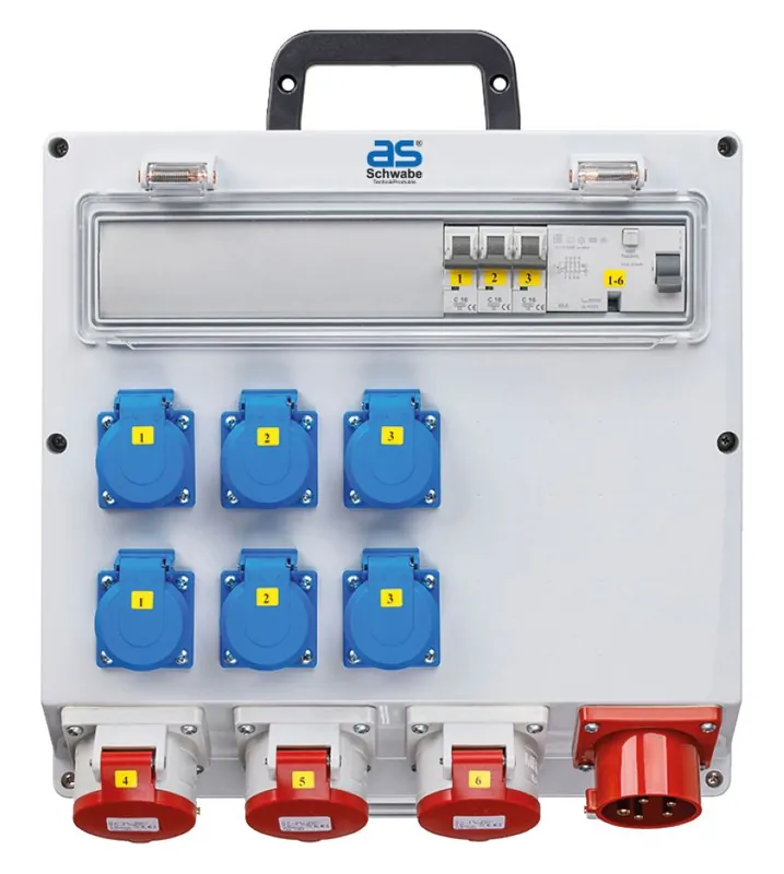 Schwabe 61514 CEE Distributeur de courant FIXO 2 MAX 400V/16A IP44