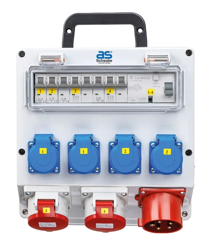 Schwabe 61517 CEE Distributeur de courant FIXO 3 400V/32A IP44