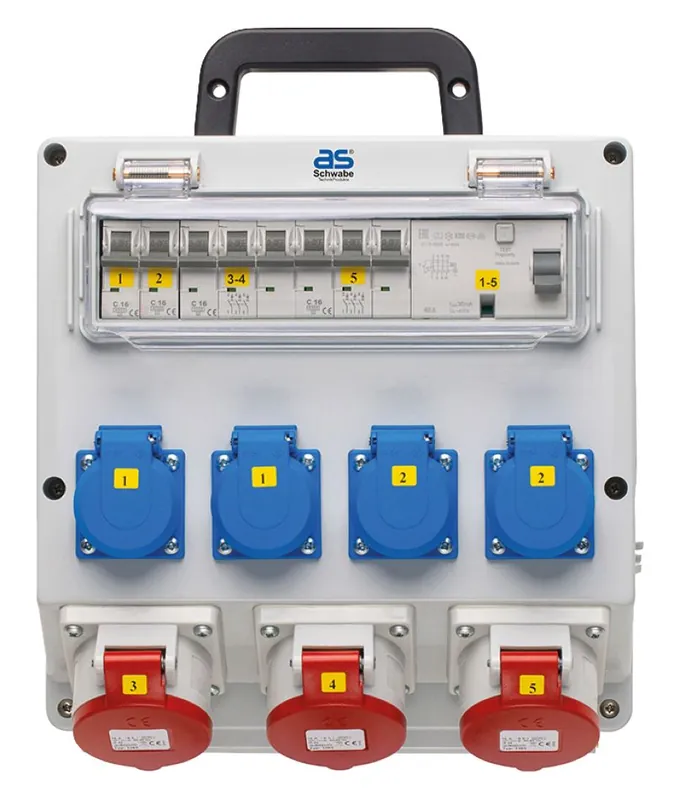 Schwabe 61518 Distributeur de courant CEE FIXO 10D