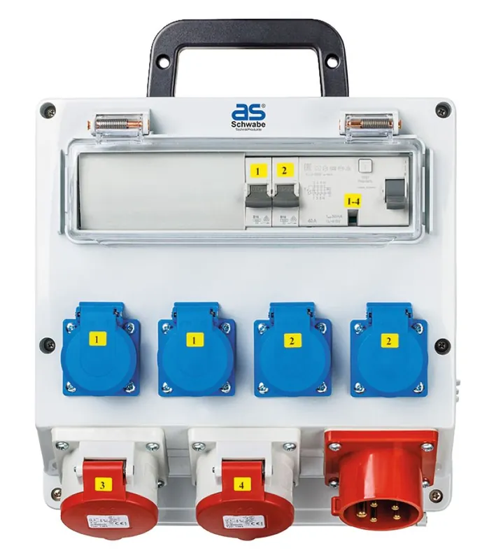 Schwabe 61522 CEE Distributeur de courant FIXO 1 400V/16A IP44