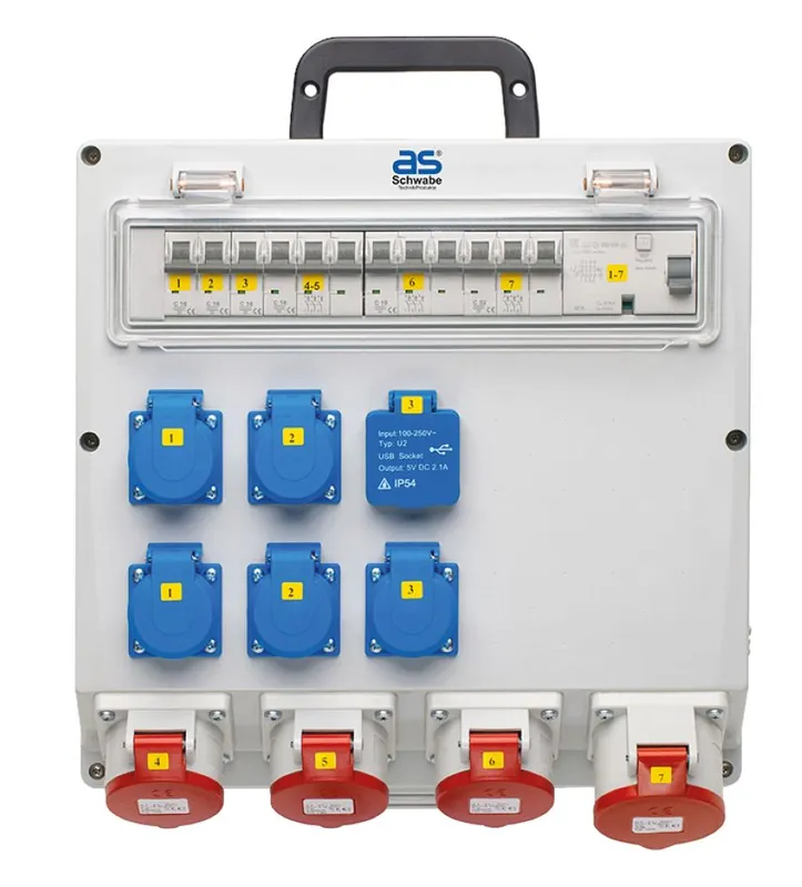 Schwabe 61525 Distributeur de courant CEE FIXO 14D MAX