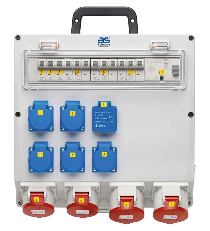 Schwabe 61526 Distributeur de courant CEE FIXO 15D MAX