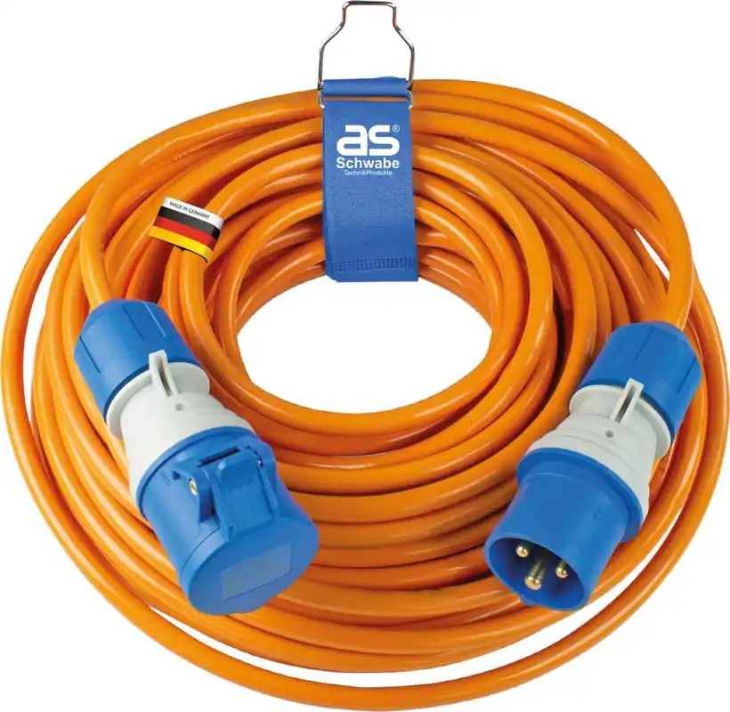Schwabe 62433 Camping CEE Powerlight Câble de rallonge H07BQ-F 3G2,5 IP44 25m