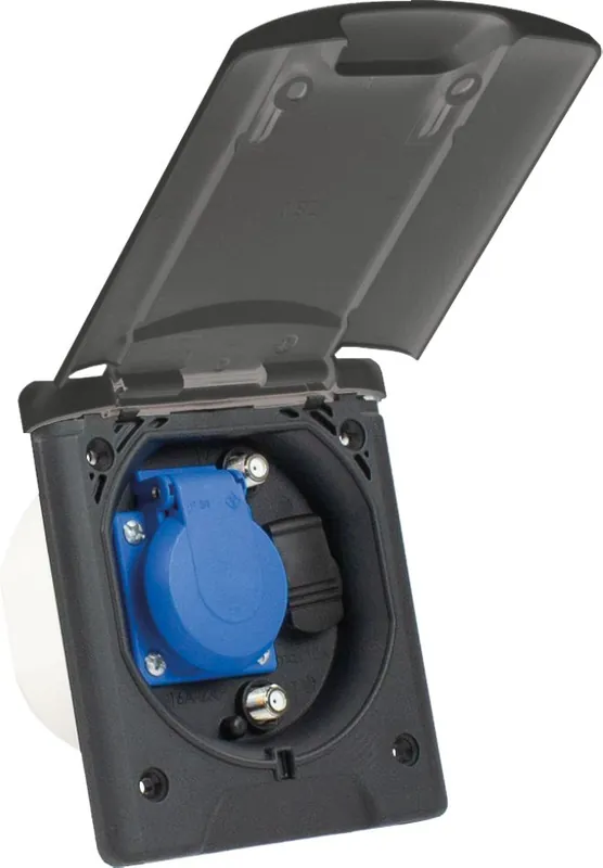 Schwabe 62475 Prise de camping 230V/16A IP44 Gris