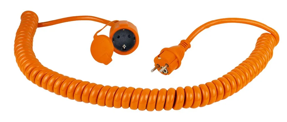 Schwabe 70415 PUR Câble spiralé 230V/16A IP44 H07BQ-F 3G2.5 1-5m