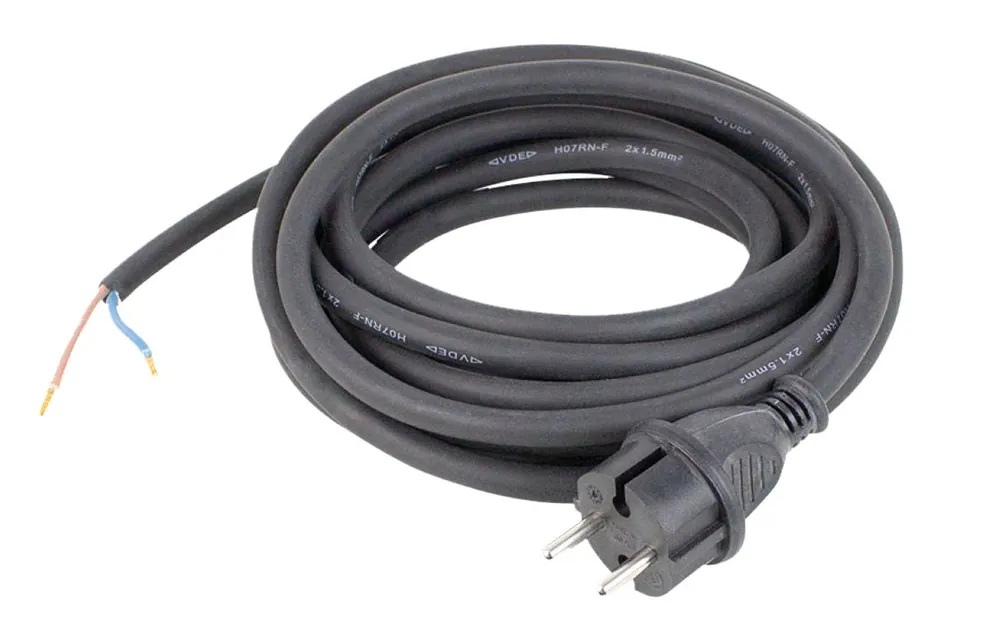 Schwabe 70532 Câble de connexion Néoprène 230V/16A IP44 H05RN-F 2x1.0 noir 3m