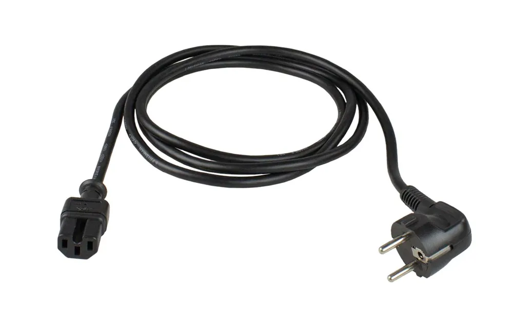 Schwabe 70873 Câble de connexion Caoutchouc 230V/10A IP20 H05RR-F 3x1,0 Noir 2m