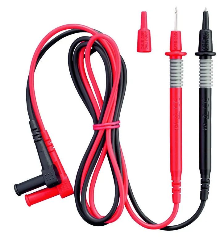 Benning 044146 Jeu de mines de test 4mm CAT II, III, IV avec pointe de mesure 2mm, 2 pièces