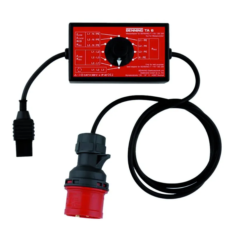 Benning 044168 Adaptateur de mesure 16A TA 6 CEE 5 pôles IT 115/130
