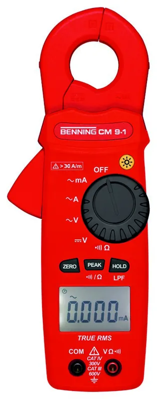 Benning 044682 CM 9-1 Pince de courant de fuite VRAI RMS