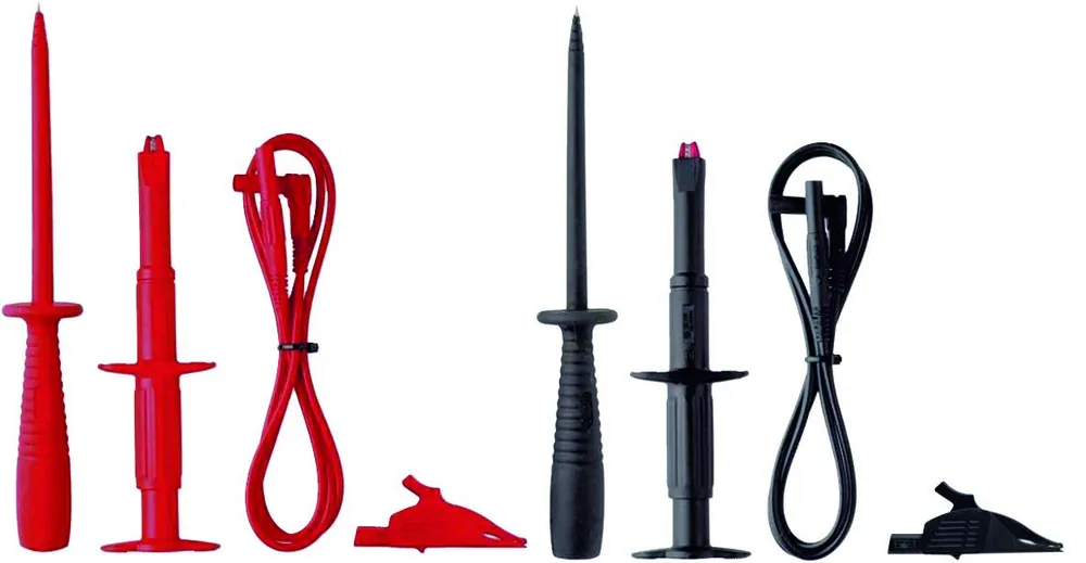 Benning 044126 TA 3 Jeu de cordons de mesure 4mm CAT III, 1000V, 8 pièces