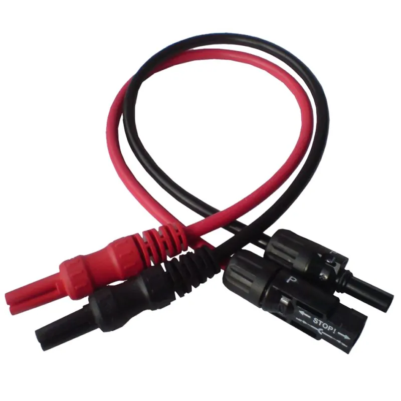 Benning 10056271 Jeu de cordons de mesure pour PV 1-1+, PV 2 avec connexion MC 4, 2 pièces