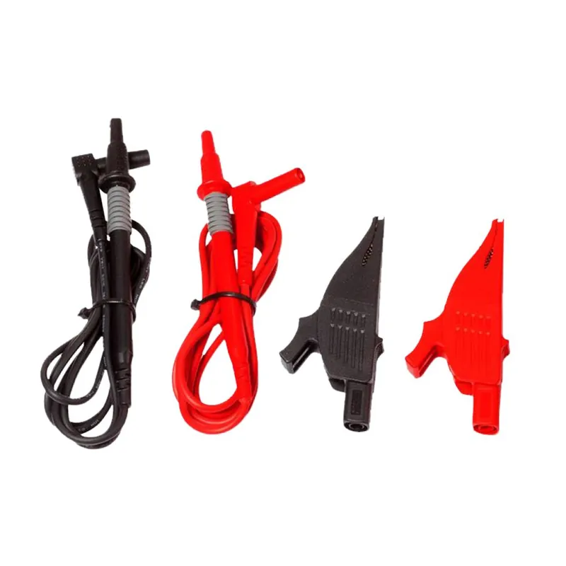Benning 10056274 Cordons de mesure avec pinces crocodiles rouge, noir pour PV 1-1+, PV 2, 2 pièces
