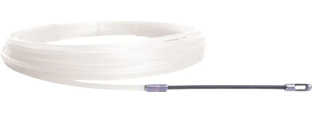 Runpotec 20065 Ressort de traction en nylon de 4 mm avec anneau de repérage et anneau de traction Ø 6 mm 30 m