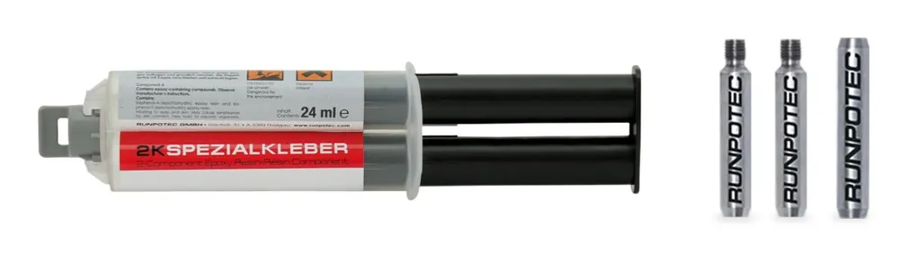 Runpotec 20252 Acier inoxydable Kit de réparation Ø 6mm ressort de traction en fibre de verre, 4 pièces