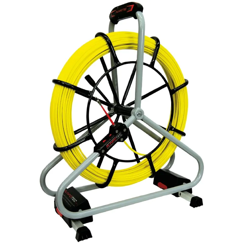 Runpotec 10059 Set professionnel ressort de traction en fibre de verre Ø 6mm RTG6 40m incl. bobine