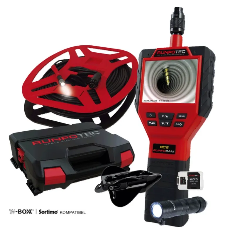 Runpotec 10141 Caméra d‘inspection RC2 50m avec étui