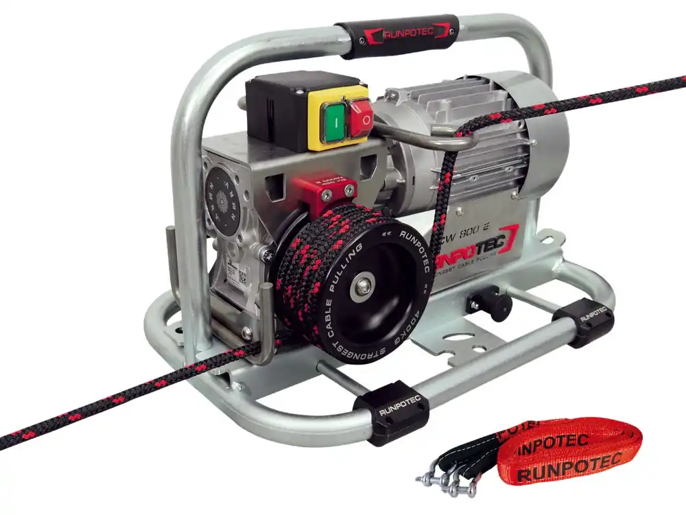 Runpotec 10148 Treuil CW 800E avec sangle d‘arrimage