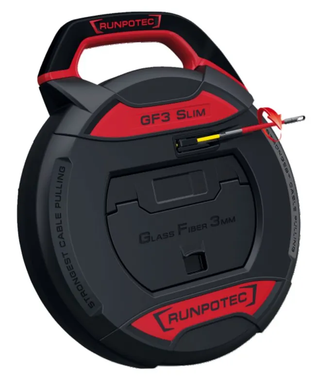 Runpotec 10212 GF3 SLIM Ressort de traction en fibre de verre Ø 3mm sans jauge de longueur 50m