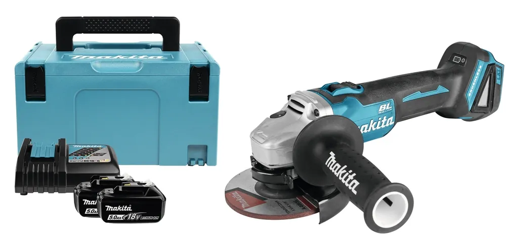 Makita DGA504RTN 18V 6.0Ah Meuleuse d‘angle 125 mm
