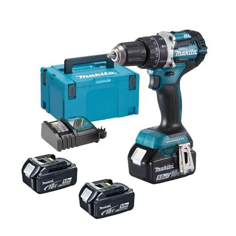Makita DHP484RT3J Perceuse sans fil 18V 5.0 AH Li-ion + 3ème batterie