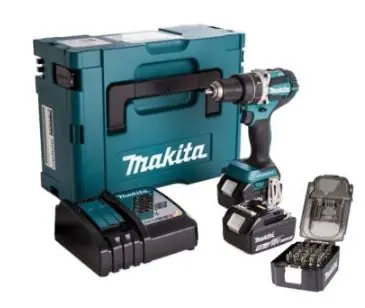 Makita DDF484RTN Perceuse sans fil 18V 6.0 AH Li-ion + jeu d‘embouts 31 pièces