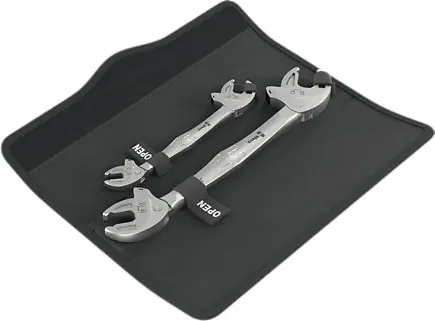 Wera 05020340001 Joker 6006 Set Clé à cliquet à double fente en coffret 7 à 19 mm
