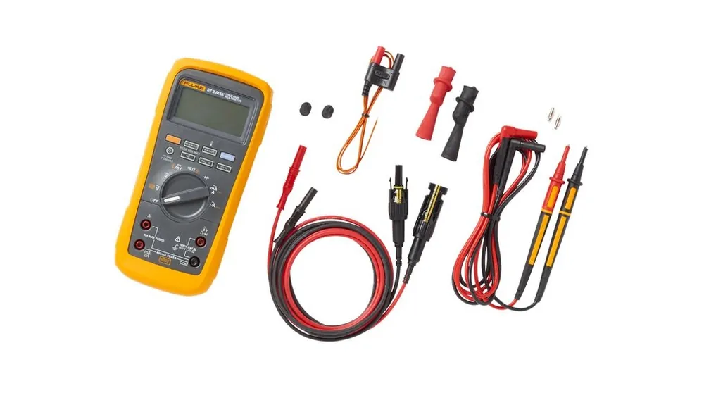 Fluke 5337412 87V MAX DMM et PVLEAD1 MC4 fils de test, faisceau