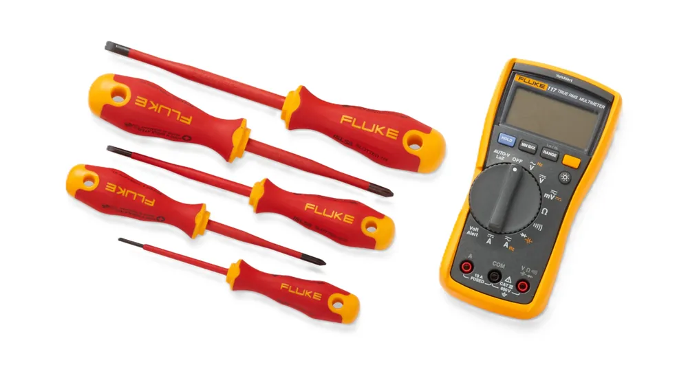 Fluke 40003895 IB117M Multimètre pour électriciens & 5 tournevis isolés