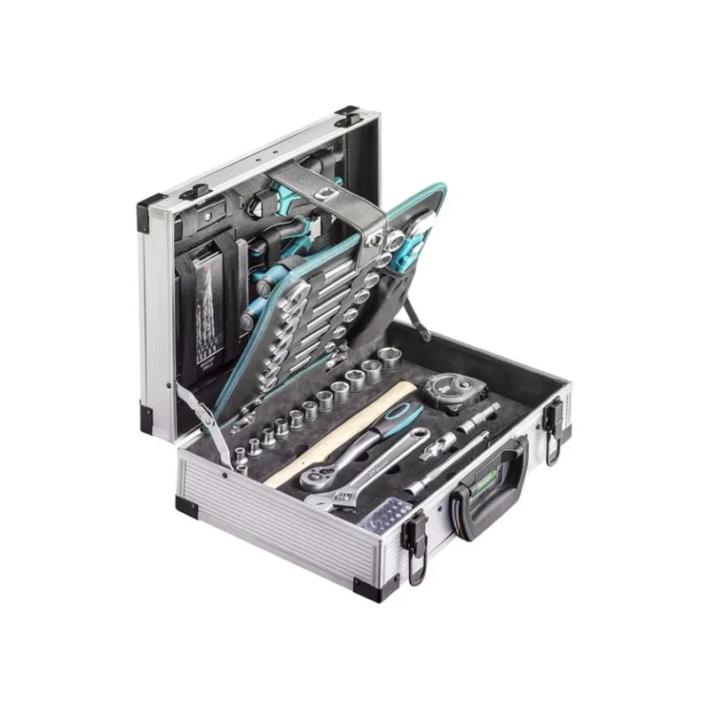 technocraft 662326 Mallette à outils en aluminium BASIC 92 pièces