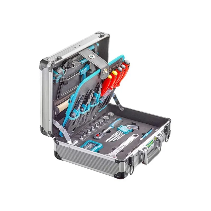 technocraft 663292 Mallette à outils en aluminium PRO COMPACT 106 pièces