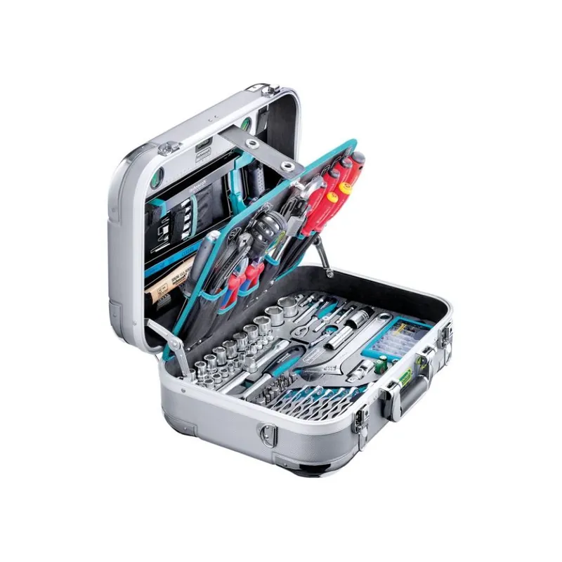 technocraft 663196 Mallette à outils en ABS PRO CHROME 185 pièces