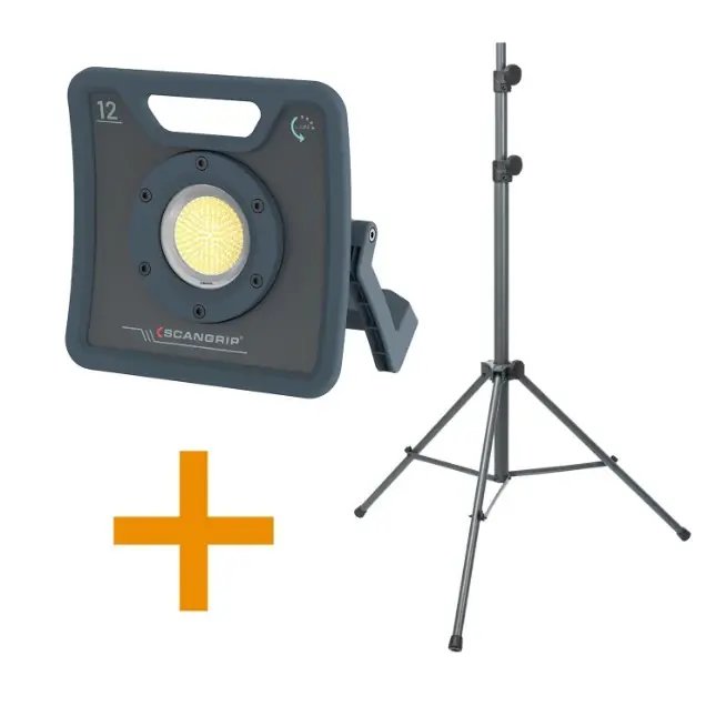 Scangrip 49.0596 Ensemble de lampes de travail Nova 12 pour LIFE avec trépied