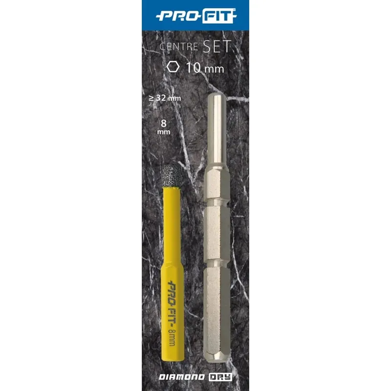 ProFit DDC2DDSET Goupille de centrage avec foret pour les scies à sec Diamond 32-120 MM