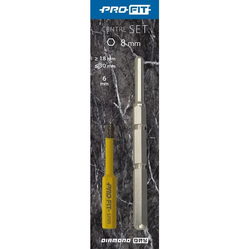 ProFit DDC1DDSET Goupille de centrage avec mèche pour les scies à sec Diamond 18-30 MM