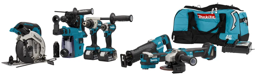 Makita DLX7031TX1 Kit combiné DDF492 DTD153 DHR243 DGA504 DHS660 DJR187 DTM52 18 volts 5,0 Ah