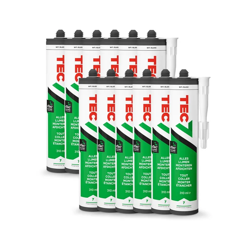 TEC7 535206000B Cartouche de mastic d‘assemblage blanc 310ml 12 pièces