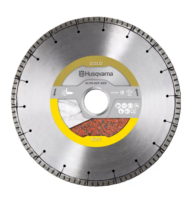 Husqvarna 579804440 ELITE-CUT S25 Lame de scie diamantée sèche Granit/Béton 125 mm