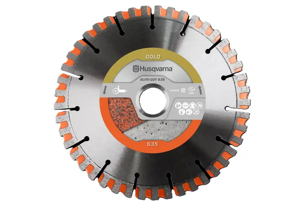 Husqvarna 579804580 ELITE-CUT S35 Lame de scie diamantée sèche Granit/Béton 230 mm