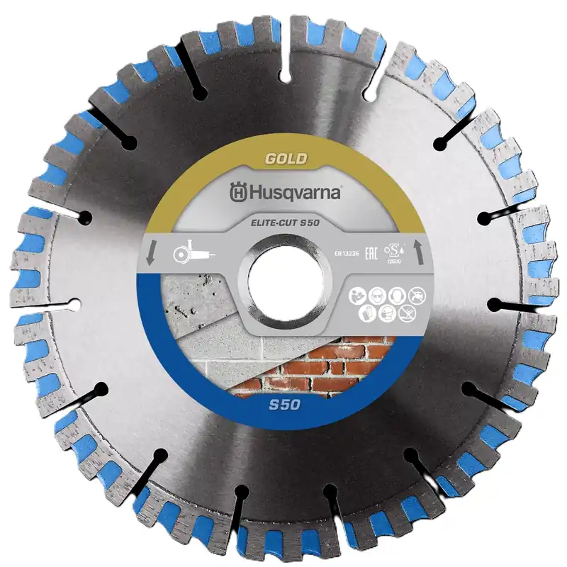 Husqvarna 579804750 ELITE-CUT S50 Lame de scie diamantée sèche Universal 150 mm