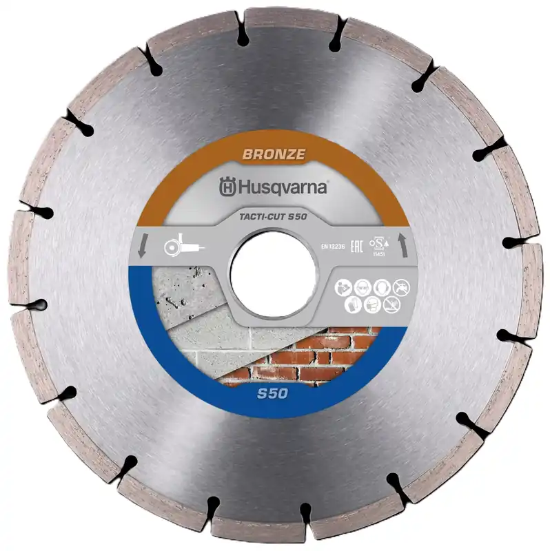 Husqvarna 579819230 Tacti-CUT S50 Lame de scie diamantée sèche Universal 115 mm