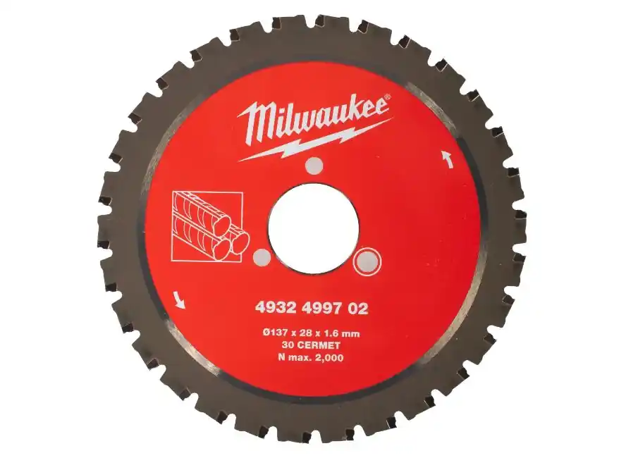 Milwaukee Accessoires 4932499702 Lame de scie circulaire pour béton acier 137 x 28 x 1.6 PM 30T