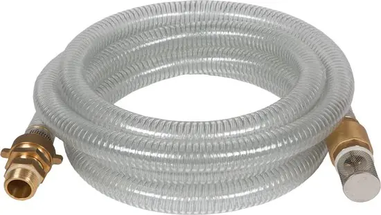 Einhell 4173630 Tuyau d‘aspiration de 4 m avec raccords en laiton