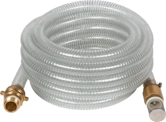 Einhell 4173640 Tuyau d‘aspiration de 7 m avec raccords en laiton