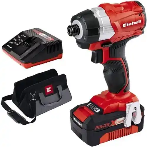 Einhell 4510035 Tournevis à percussion TP-CI 18 Li BL Accu avec batterie 4,0Ah et chargeur dans un sac