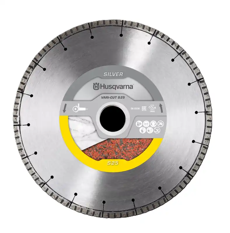 Husqvarna 579807280 Vari-cut S25 Lame de scie diamantée sèche Matériaux durs 230 mm