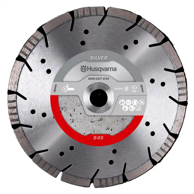 Husqvarna 579807580 Vari-Cut S45 Lame de scie diamantée dry Universal 230 mm